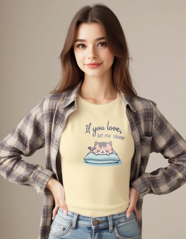 20241218214322-1efbd891-a444-692a-98c5-ea74d12b97ea.jpg Pillow First – If You Love Me, Let Me Sleep Unisex T-shirt
