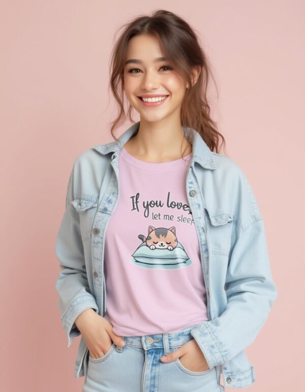 20241218214401-1efbd893-1aae-6628-a0bd-2a1cdfb931f1.jpg Pillow First – If You Love Me, Let Me Sleep Unisex T-shirt