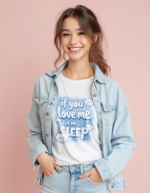 20241218220406-1efbd8bf-ff8a-6752-997b-6a67a2d6ffc9.jpg Sweet Dreams Await – If You Love Me, Let Me Sleep Unisex T-shirt