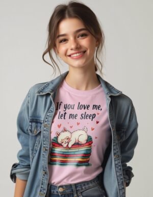 20241218235112-1efbd9af-6019-675e-8854-e23be47107eb.jpg If You Love Me, Let Me Sleep Unisex T-shirt – Snooze in Style