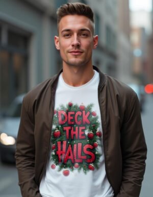 20241219013651-1efbda9b-86a1-6df8-abe6-a2dc4a61e9f4.jpg Deck the Halls Unisex T-shirt – Make Every Moment Merry