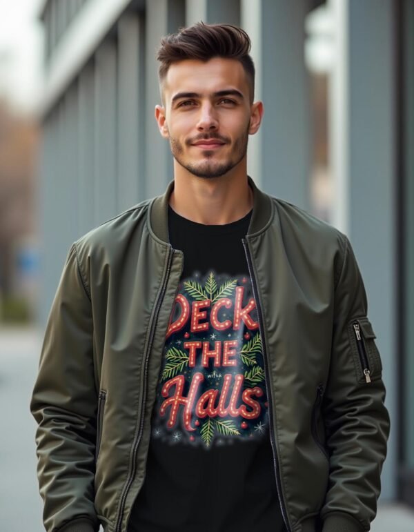 Deck the Halls Unisex T-shirt – Shine Bright This Christmas