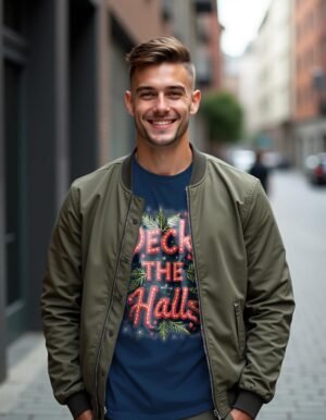 20241219013847-1efbda9f-df04-6bf4-8494-4241467b972f.jpg Deck the Halls Unisex T-shirt – Shine Bright This Christmas