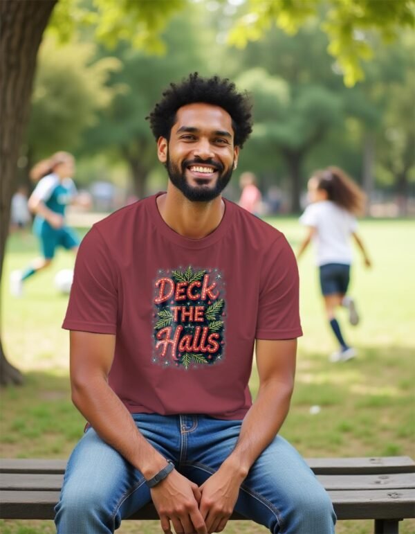 Deck the Halls Unisex T-shirt – Shine Bright This Christmas