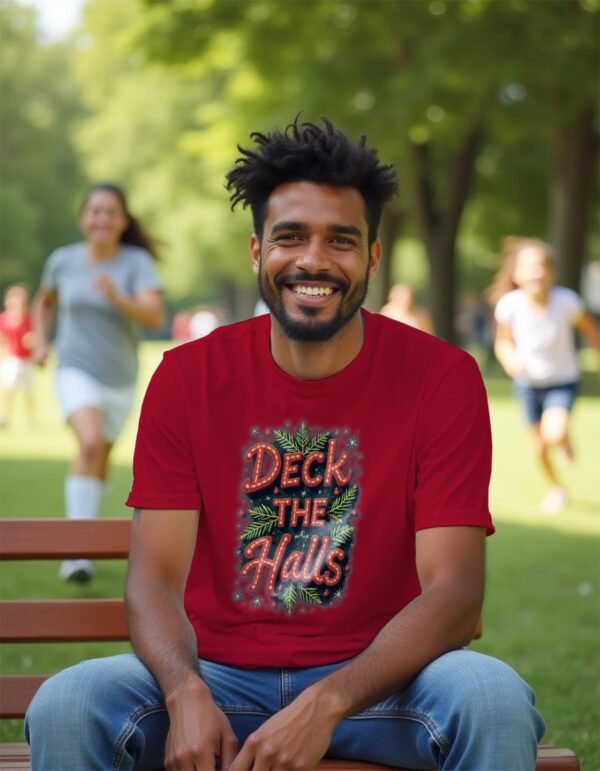 Deck the Halls Unisex T-shirt – Shine Bright This Christmas