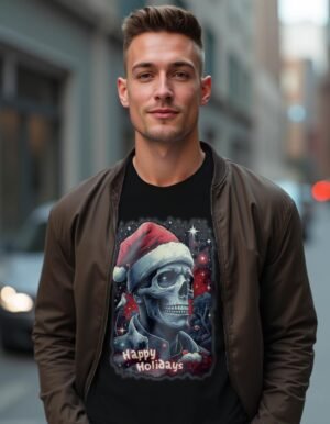 20241219020429-1efbdad9-4dab-66b4-9dba-c271a2209356.jpg Happy Holidays Unisex T-shirt – Brighten Your Winter Wardrobe