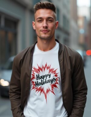 Festive Spirit – Happy Holidays Unisex T-shirt