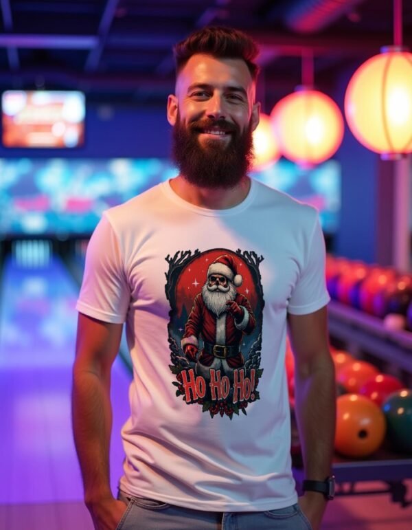 Ho Ho Ho Unisex T-shirt – Light Up the Holidays