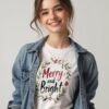 Merry and Bright Unisex T-shirt – Light Up the Holidays