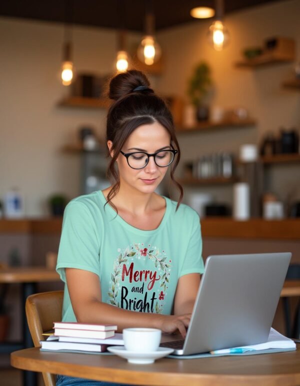 Merry and Bright Unisex T-shirt – Light Up the Holidays