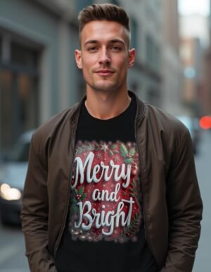 Tis the Season – Merry and Bright Unisex T-shirt