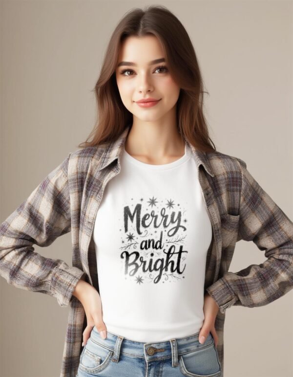 Merry and Bright Unisex T-shirt – Your Festive Favorite