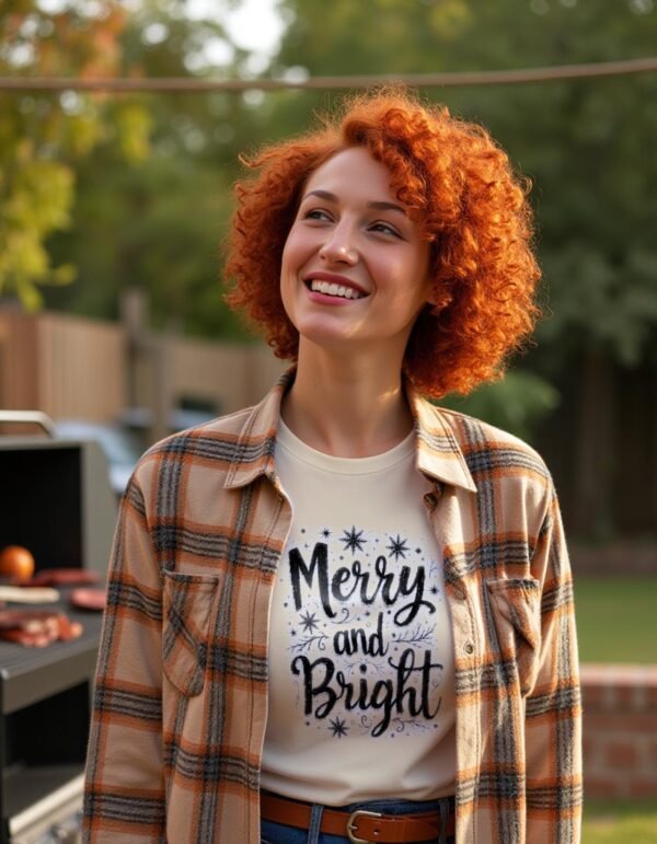 Merry and Bright Unisex T-shirt – Your Festive Favorite