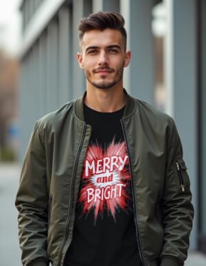 20241219045345-1efbdc53-a0b6-6428-b418-7af61f22c866.jpg Holiday Ready – Merry and Bright Unisex T-shirt