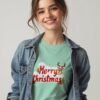 20241219051104-1efbdc7a-5bf6-66e0-8f54-a2dc4a61e9f4.jpg Snowflakes & Smiles – Merry Christmas Unisex T-shirt