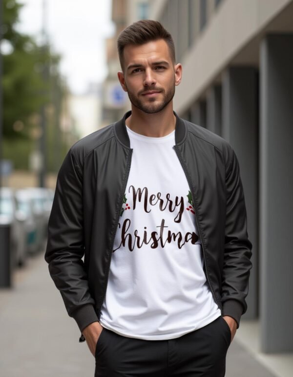 20241219051640-1efbdc86-dc22-60d8-81fd-a2dc4a61e9f4.jpg Holiday Magic – Merry Christmas Unisex T-shirt
