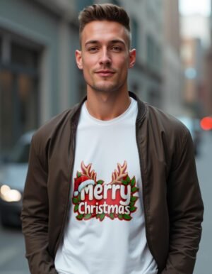 20241219051923-1efbdc8c-ee95-66ba-9d88-7af61f22c866.jpg Merry Christmas Unisex T-shirt – Bring Joy Everywhere