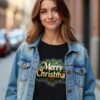 Merry Christmas Unisex T-shirt – Perfect for Your Holiday Photos