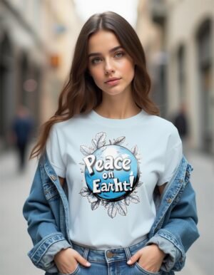 Festive Harmony – Peace on Earth Unisex T-shirt