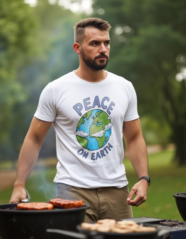 Peace on Earth Unisex T-shirt – Shine Bright with Goodwill