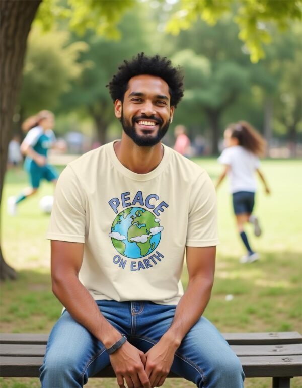 Peace on Earth Unisex T-shirt – Shine Bright with Goodwill