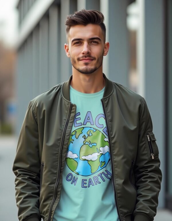 Peace on Earth Unisex T-shirt – Shine Bright with Goodwill