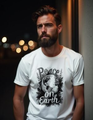 20241219231833-1efbe5f9-124b-60c6-85b2-f20ada75c0ec.jpg Holiday Harmony – Peace on Earth Unisex T-shirt