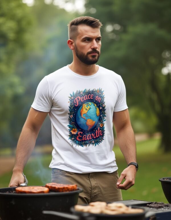 Peace on Earth Unisex T-shirt – Timeless Festive Style