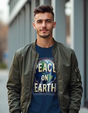 20241219232649-1efbe60b-8d9d-6a1e-8de6-de4f25aab440.jpg Season’s Message – Peace on Earth Unisex T-shirt