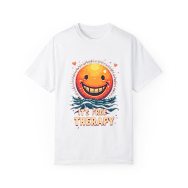 3744823121829884168_2048.jpeg Smile, It's Free Therapy Unisex T-shirt β Your Daily Dose of Happiness