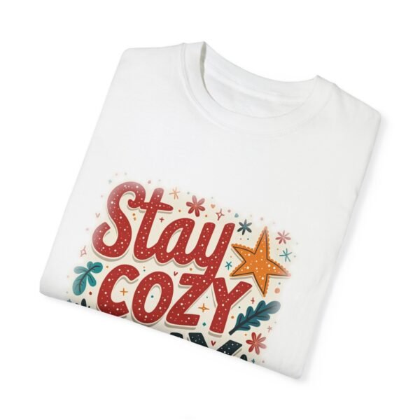 5695170598448314939_2048.jpeg Stay Cozy, Stay Happy Unisex T-shirt – The Perfect Blend of Comfort and Joy