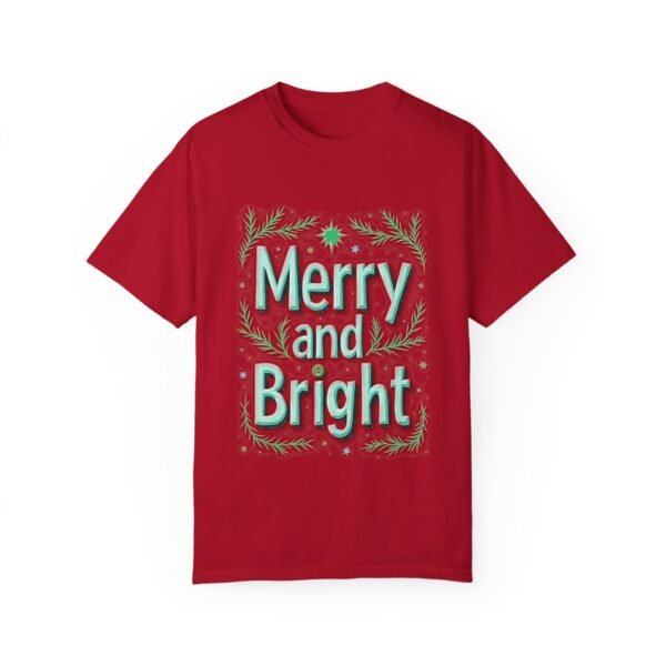 Merry and Bright Unisex T-shirt – Holiday Happiness in Every Stitch