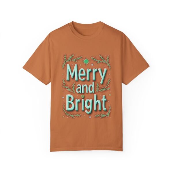 Merry and Bright Unisex T-shirt – Holiday Happiness in Every Stitch