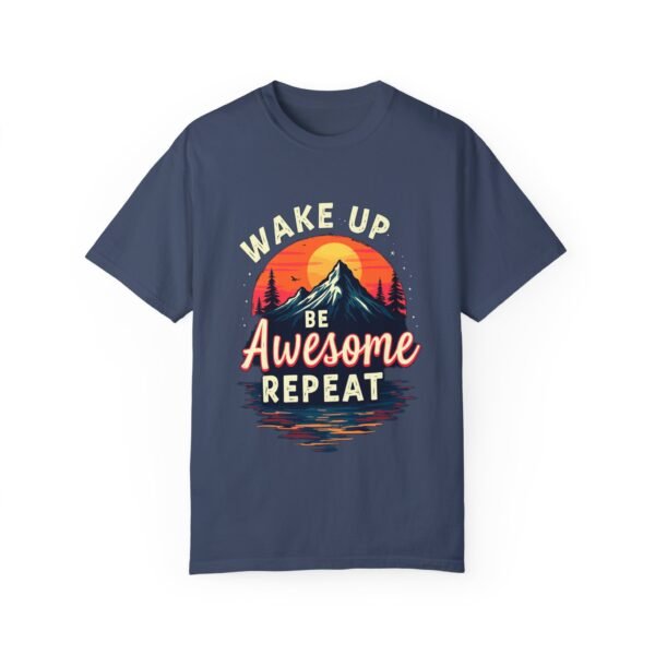 9229376291325654632_2048.jpeg Wake Up, Be Awesome, Repeat Unisex T-shirt – Rise and Shine in Style